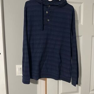 Banana Republic Navy Striped Hoodie